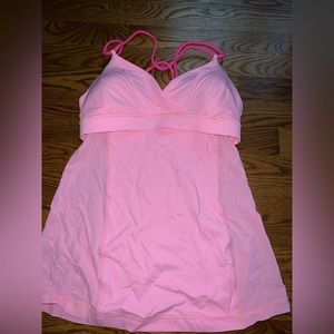 Pink lululemon tank top